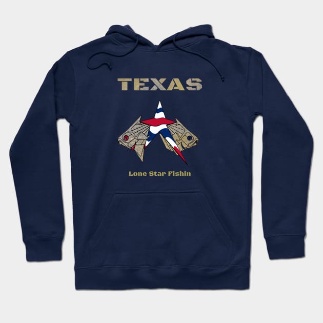 Lone Star State Fishing Texas Hoodie by The Witness